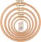 5 Pcs 5 Sizes Beech Wood Embroidery Hoops, Cross Stitch Hoop Wooden Circle for Embroidery, Cross Stitch, Needlework, Art Craft Sewing and Hanging, Wedding Wreath Decoration